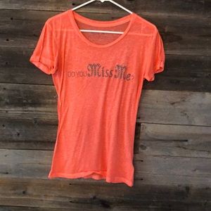 Miss me?! Coral shirt